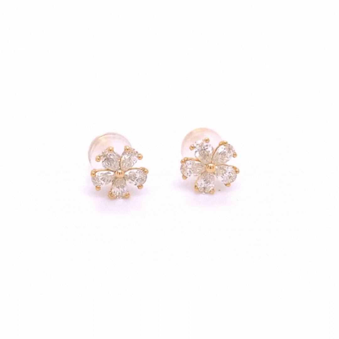 Hart Gold Diamond Earrings LDezen