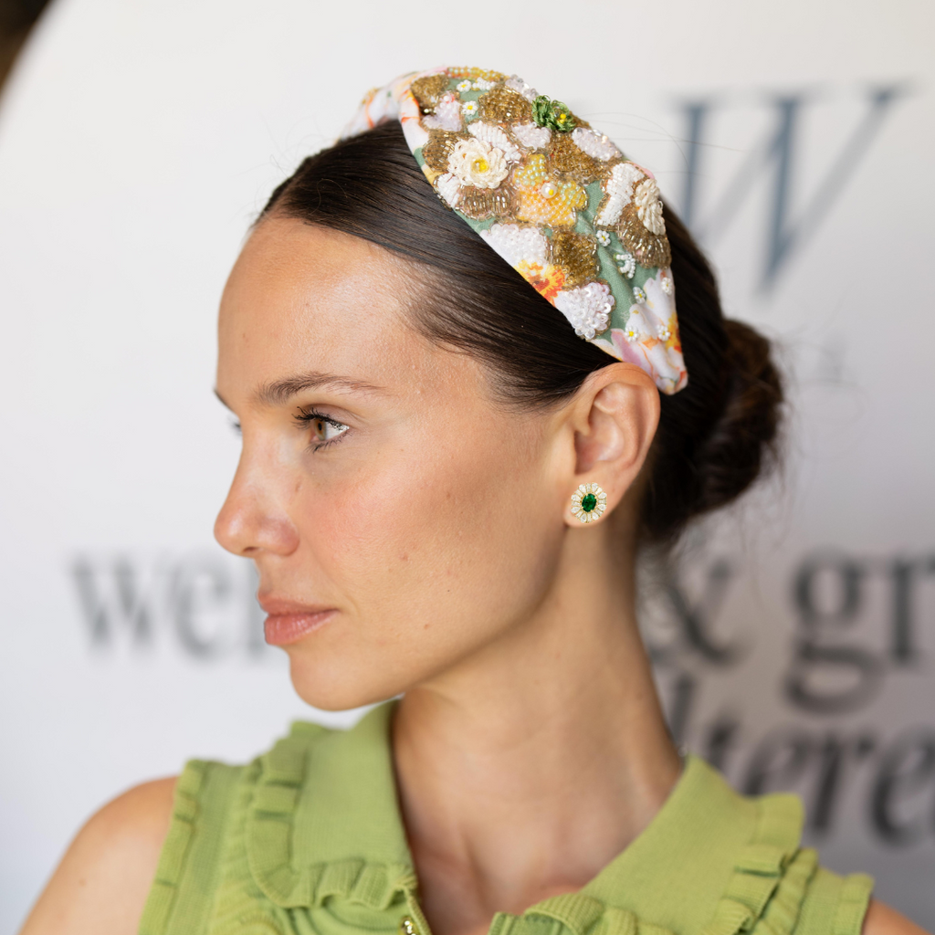 ヘアアクセサリー murral floating flower lace headband murral floating flower lace headband